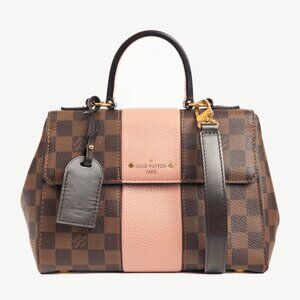 Louis Vuitton Bond Street BB Damier Ebene Canvas & Magnolia Leather Handbag
